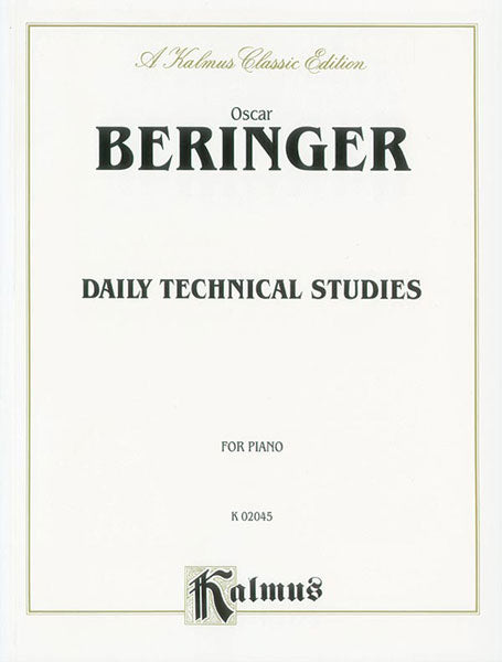 Beringer Daily Technical Studies for Piano