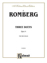 Romberg Three Duets, Opus 4 for 2 Violas