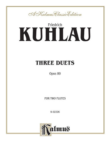 Kuhlau Three Duets, Opus 80