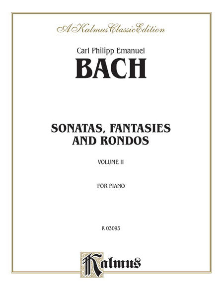 CPE Bach Sonatas, Fantasias & Rondos, Volume II