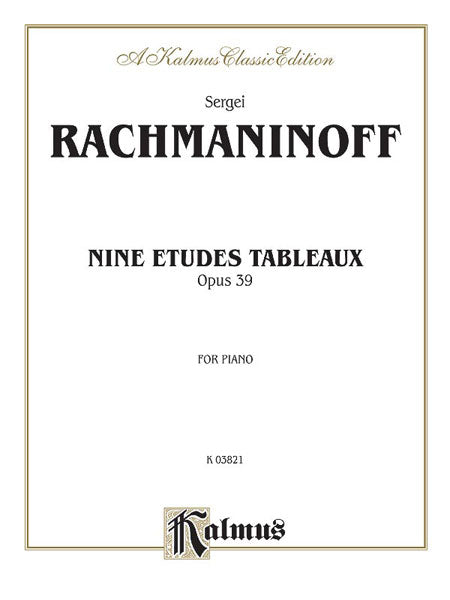Rachmaninoff Etudes Tableaux, Opus 39