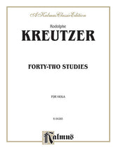 Kreutzer Forty-two Studies for Viola