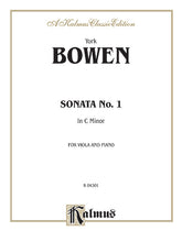 Bowen Sonata No. 1 in C Minor for Viola and Piano