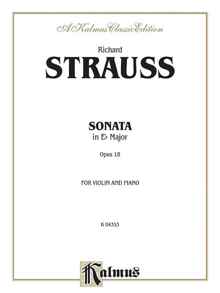 Strauss Sonata in E-flat Major, Opus 18
