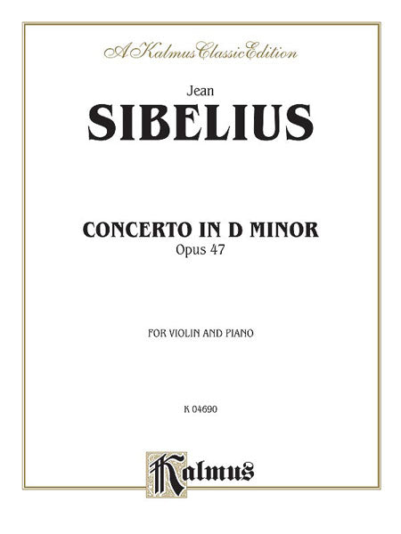 Sibelius Concerto in D Minor, Opus 47 Violin and Piano