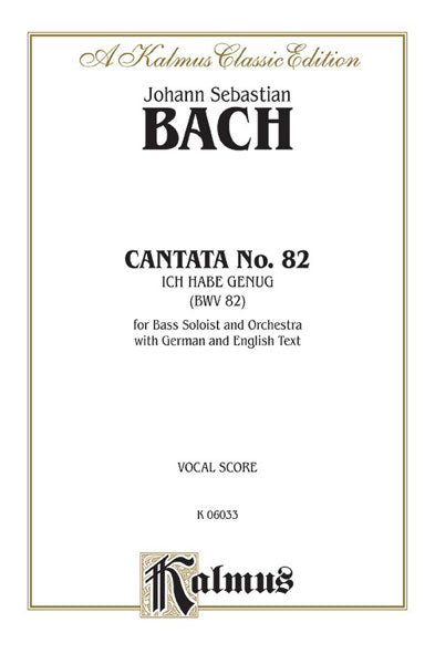 Bach Cantata No. 82 -- Ich habe genug