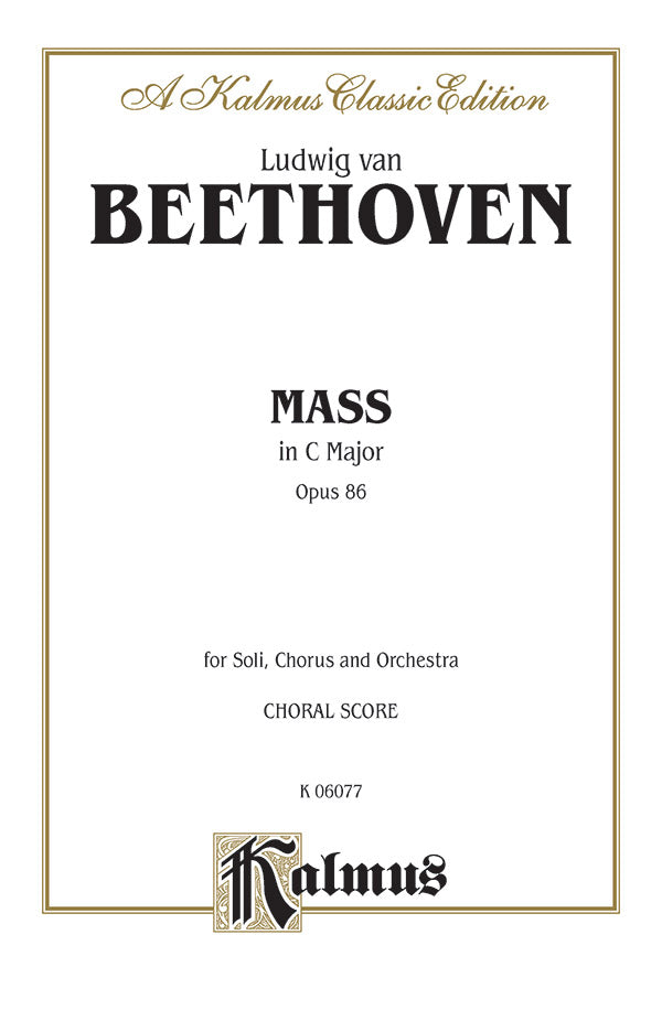 Beethoven Mass in C Major, Opus 86