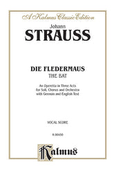 Strauss Die Fledermaus (The Bat) Vocal Score
