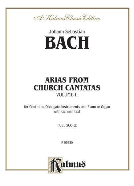 Arias from Church Cantatas, Volume II (12 Sacred)