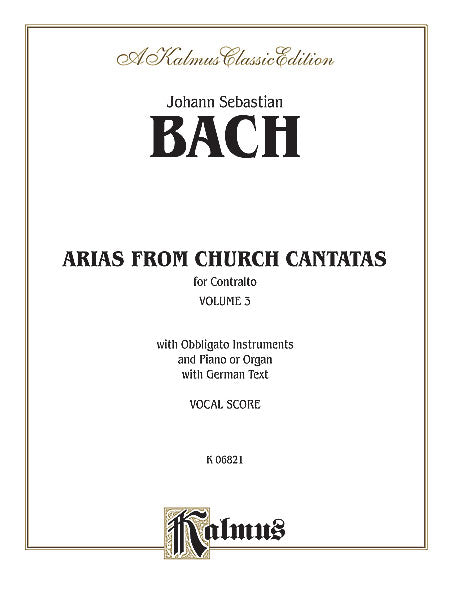 Arias from Church Cantatas, Volume III (6 Sacred)