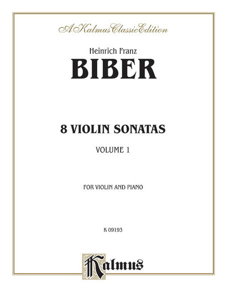 Biber Eight Violin Sonatas Volume 1