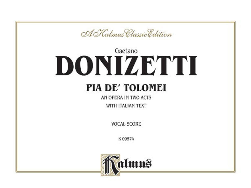 Donizetti Pia De Tolomei