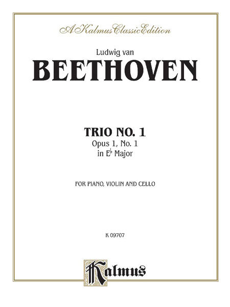 Beethoven Piano Trio No 1 in E flat major Opus 1 No 1
