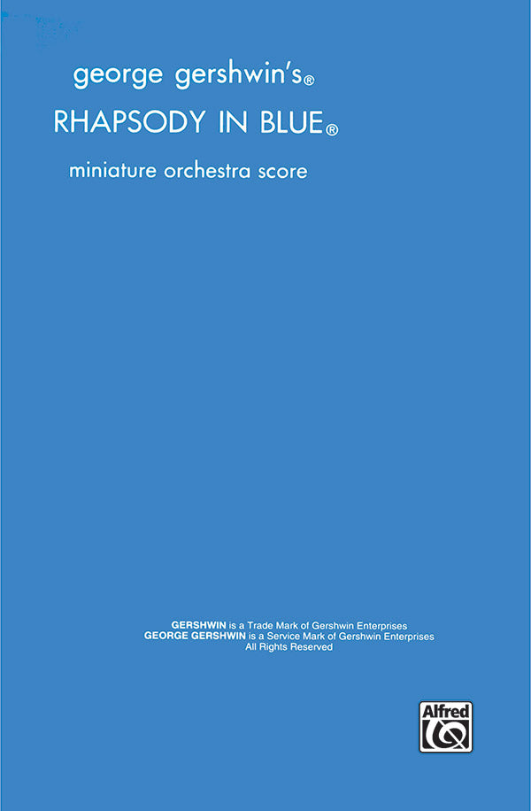 Gershwin Rhapsody in Blue Study Score