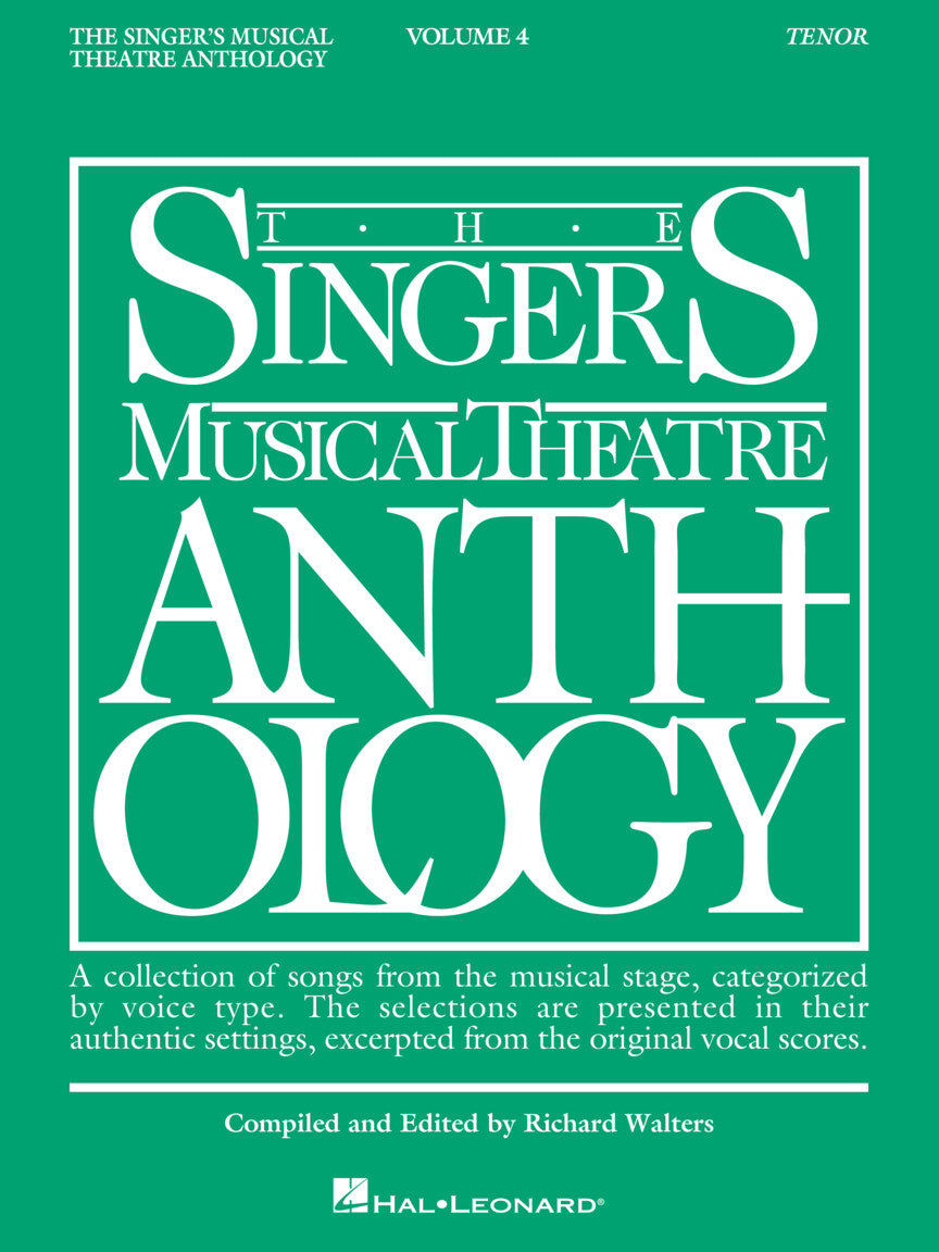 Singer's Musical Theatre Anthology Tenor Book Only Volume 4