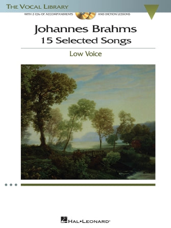 Brahms 15 Selected Songs Low Voice