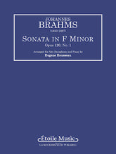 Brahms Sonata Op. 120 No. 1 in F minor Arr. Alto Saxophone