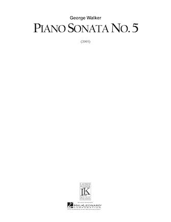 Walker Piano Sonata No. 5