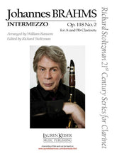 Brahms Intermezzo, Op. 118, No. 2 - for Clarinet in a or B-Flat and Piano - Score and Parts