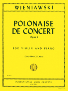 Wieniawski Polonaise de Concert in D major, Opus 4 for Violin