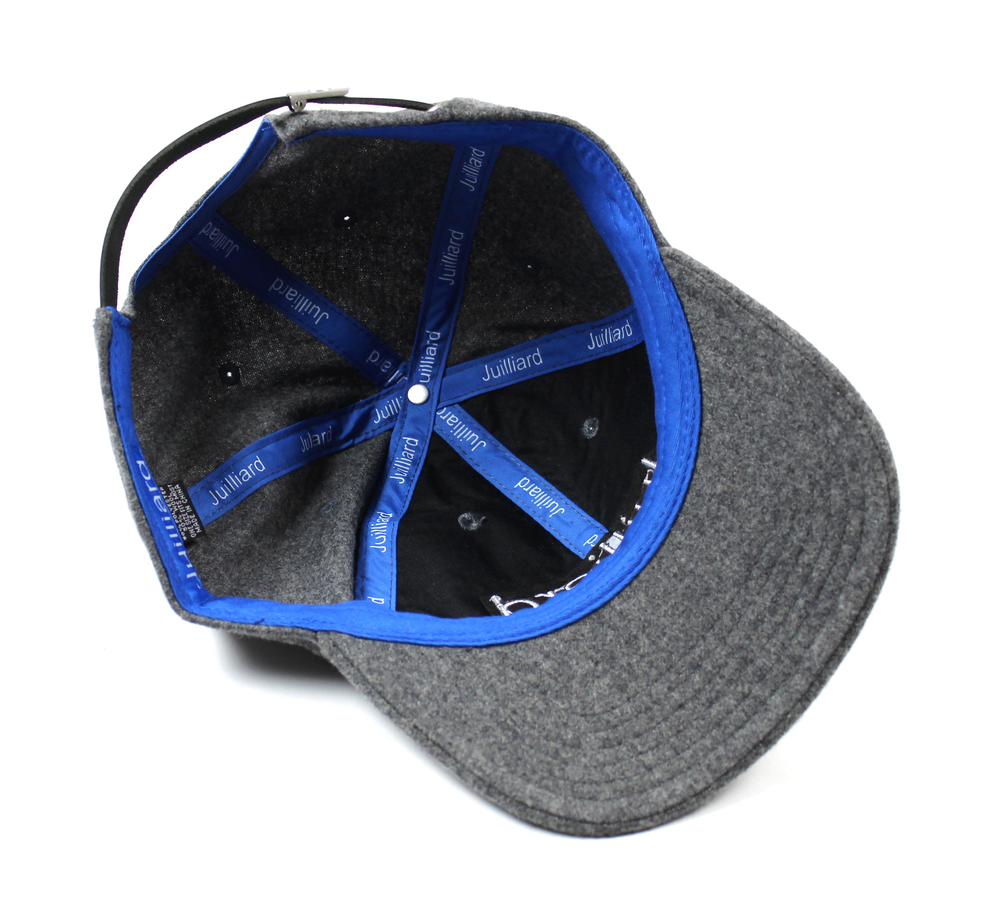 Clearance: Cap: Juilliard Gray Embroidered (Poly/Wool)