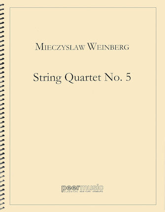 Weinberg String Quartet No. 5 Score