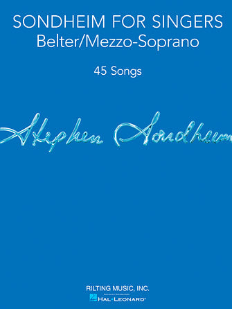 Sondheim for Singers Belter/Mezzo-Soprano