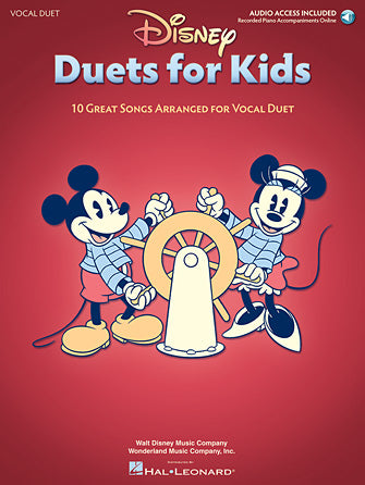 Disney Duets For Kids - Two Voices And Piano Accompaniment