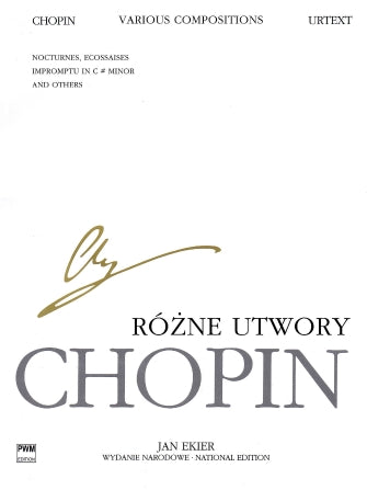 Chopin Various Compositions for Piano - Chopin National Editions Vol. XXIX B