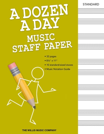 Burnam A Dozen a Day - Music Staff Paper