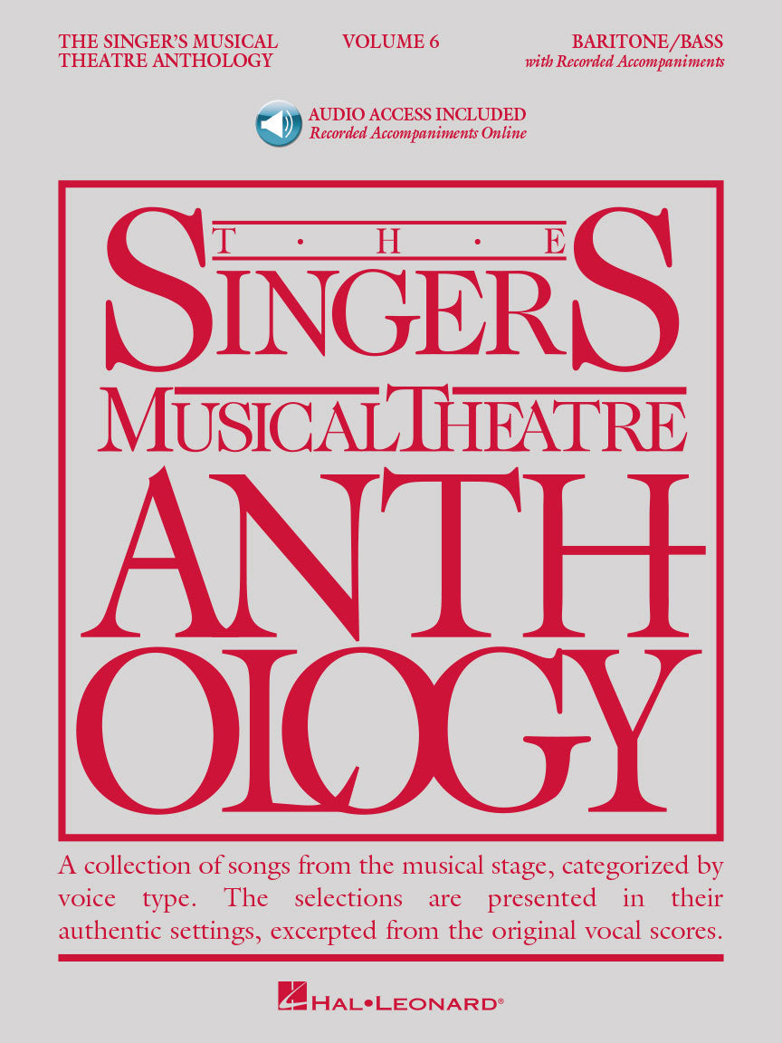 Singer's Musical Theatre Anthology - Baritone/Bass with Recorded Accompaniment Vol 6
