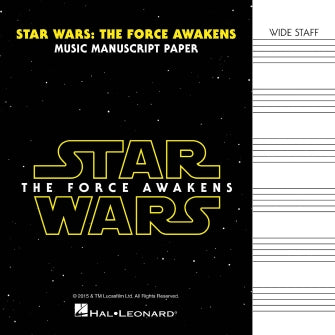 Star Wars: The Force Awakens Manuscript Paper