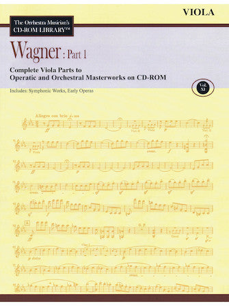 WAGNER VIOLA PART 1 V 2 ORCHES