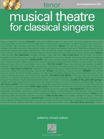 Musical Theatre For Classical Singers - Tenor Accomp Cds
