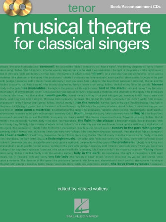 Musical Theatre For Classical Singers - Tenor Book/accompaniment Cds