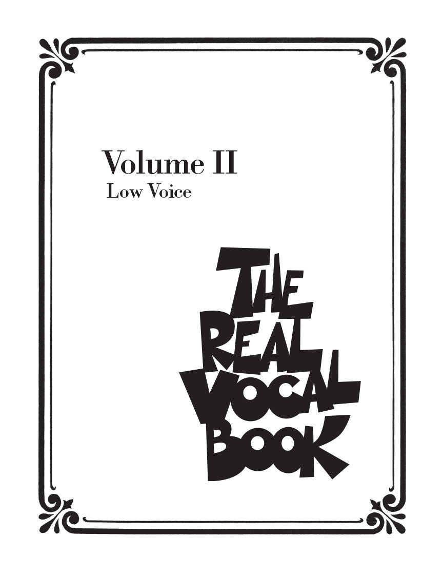 Real Vocal Book, The Volume 2, Low Voice