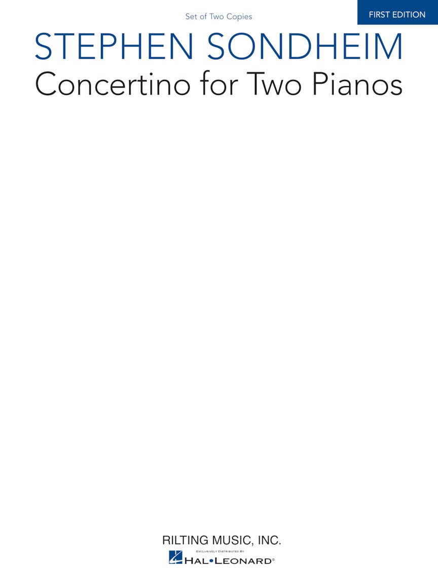 Sondheim Concertino for Two Pianos