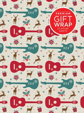 Wrapping Paper: Guitars & Reindeer Theme Hal Leonard