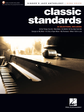 Classic Standards Singer's Jazz Anthology – High Voice