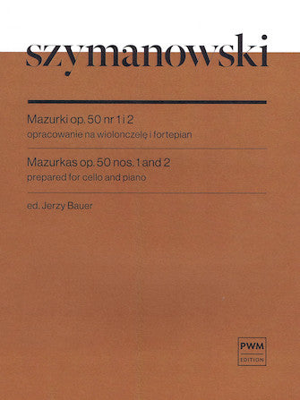 Szymanowski Mazurkas Op. 50 No. 1 and 2 Cello and Piano