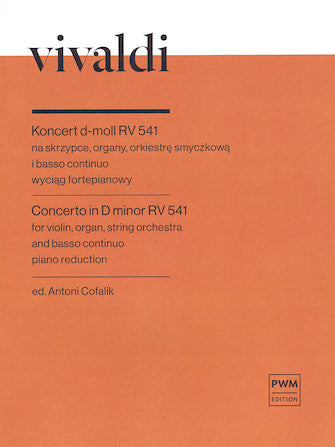 Vivaldi Concerto in D Minor Rv541 Violin and Piano Reduction
