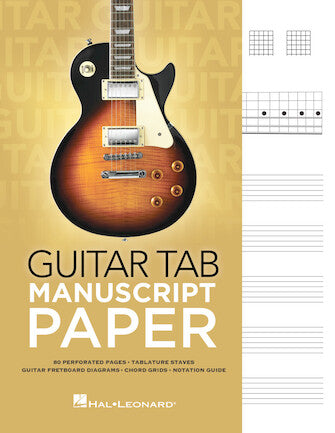 Guitar Tab Manuscript Paper