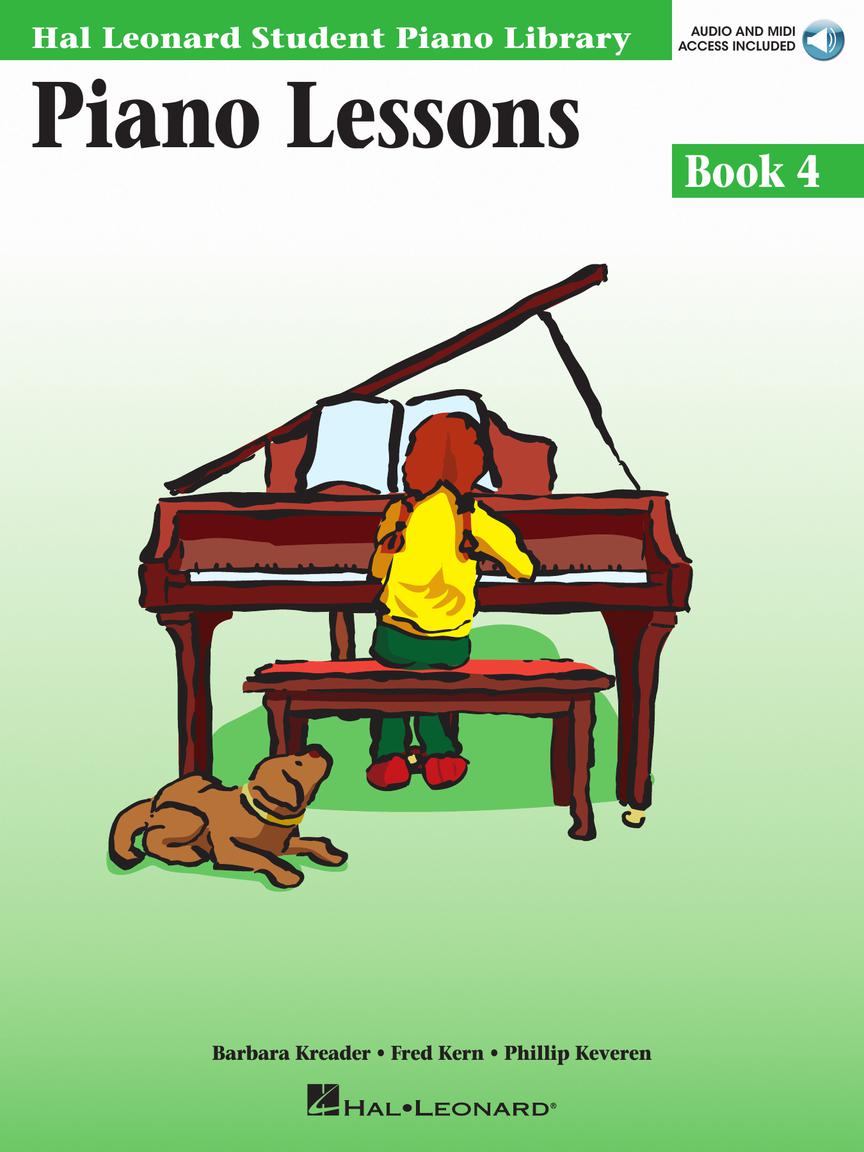 Piano Lessons Book 4 Audio and MIDI Access Included - Hal Leonard Student Library