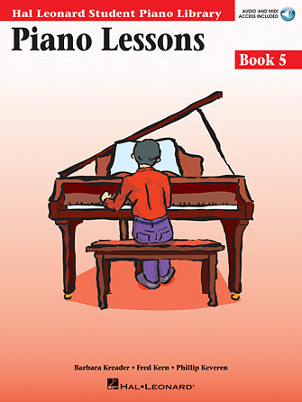 Piano Lessons Book 5  Audio and MIDI Access Included- Hal Leonard Student Piano Library