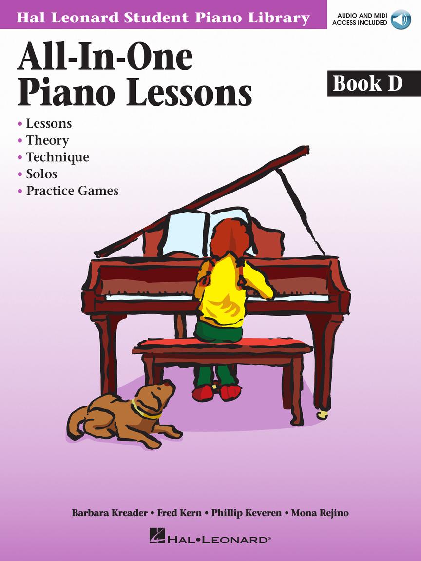 All-in-One Piano Lessons Book D