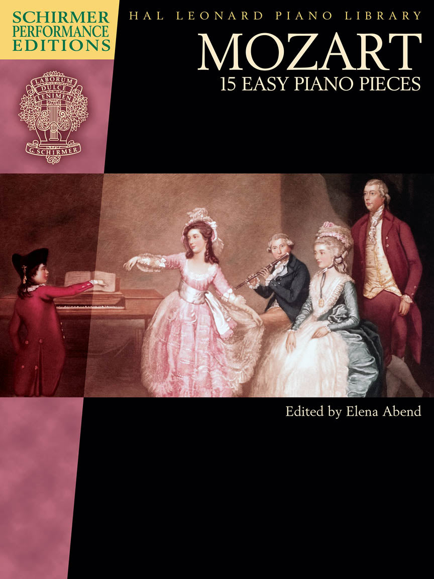 Mozart - 15 Easy Piano Pieces - Schirmer Performance Editions - Book Only