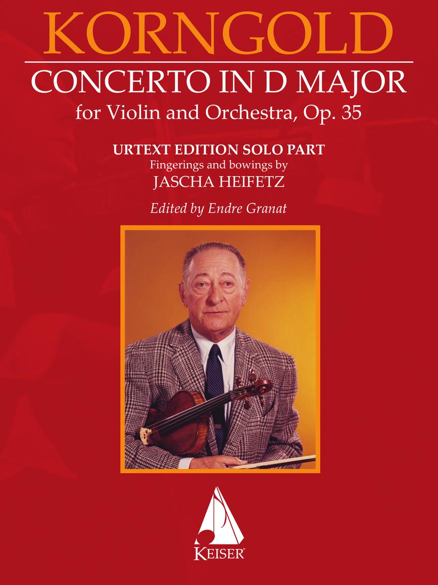 Korngold Violin Concerto In D Major, Op. 35 Violin Solo Part Only Critical Edition