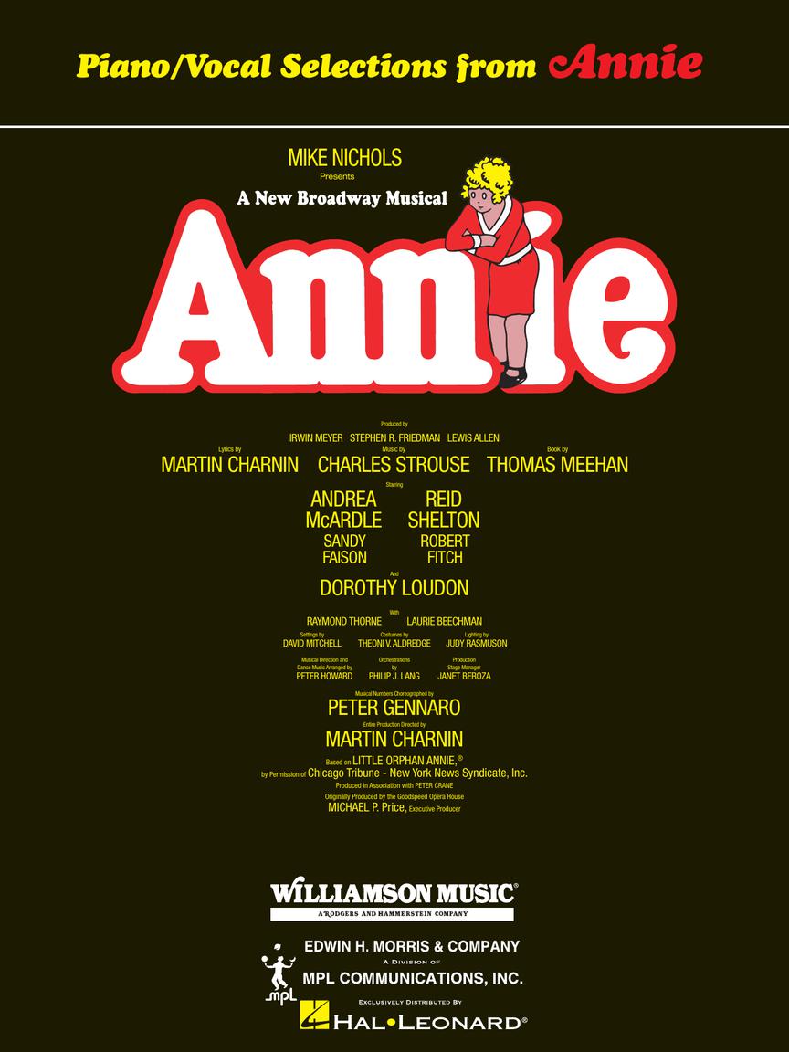Annie - Broadway Vocal Selections