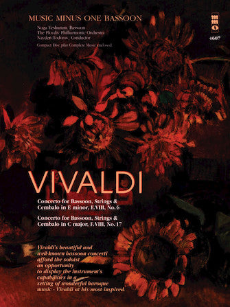 Vivaldi – Concertos for Bassoon, Strings & Cembalo No. 6 and No. 17 Music Minus One Bassoon