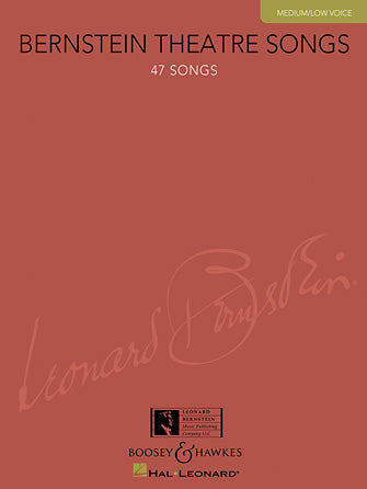 Bernstein Theatre Songs - Vocal Collection Medium/Low Voice